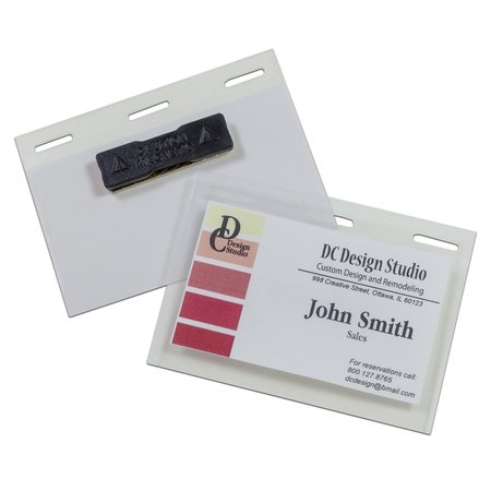 C-LINE PRODUCTS SelfLaminating Magnetic Style Name Badge Kit, 312 x 214, 20PK 92823